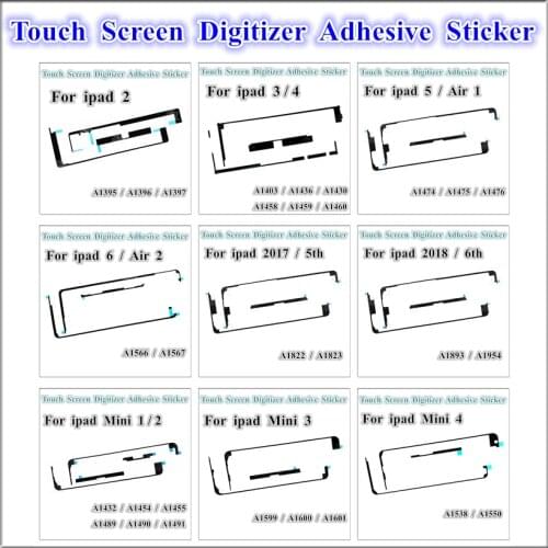 1Pcs OEM Adhesive Sticker Replacement For iPad mini 3 4 Air 1 2 5 6 2017 2018 Touch Screen Digitizer Waterproof Adhesive Tape