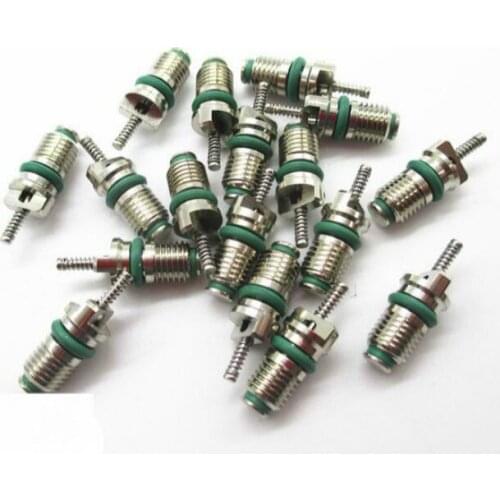 200PCS car auto truck excavator A/C airconditioner repair tool kit universal standard copper valve core R134A screw M6*0.75