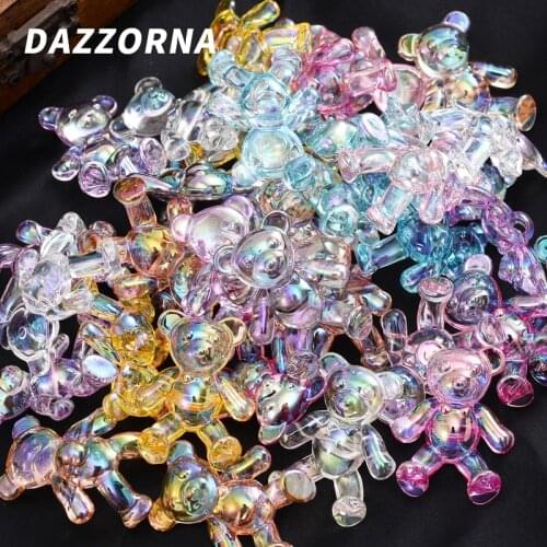 Cute Transparent Animal Shape 5-15Pcs Acrylic Loose Spacer Beads For Handmade Making Jewelry DIY Bracelet Necklace Accessories