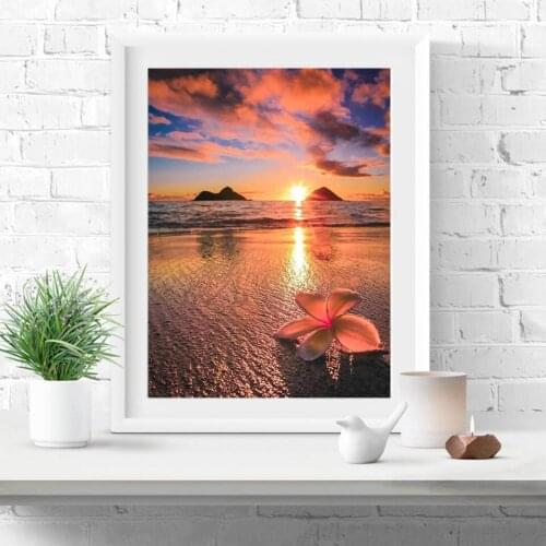 5D DIY Diamond Painting Lake Scenery Cross Stitch Full Square Diamond Embroidery Landscape Mosaic Rhinestone Picture Decor