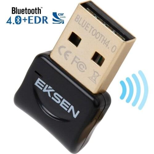 EKSEN Bluetooth CSR 4.0 USB Dongle Adapter for Windows 10/8 / 7 / Vista - Plug and Play on Win 8 and Above