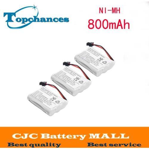 3x 800mAh Cordless Phone Battery for Uniden BT-1005 BT1005 DCT646 BT1005 ER-P512