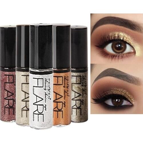 5 Colors Professional Glitter Eyeliner Liquid Eyeliner Waterproof Women Pigment Silver Rose Shiny Eye Liners Eyes Beauty Tools