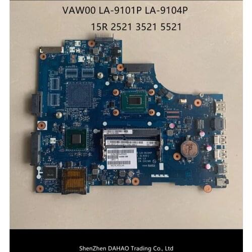 CN-0HDY2Y 00FTK8 0HKJ53 FOR DELL 15R 2521 3521 5521 laptop motherboard VAW00 LA-9101 LA-9104P WITH I3 CPU 100% fully tested