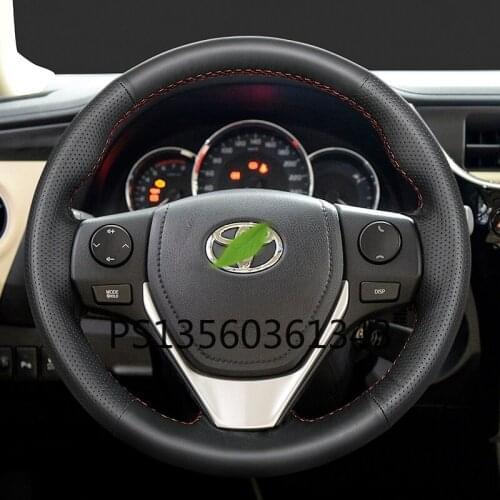 For Toyota steering wheel cover Corolla Camry chrav4 C-HR Vios Avalon hand-sewn grip cover modification