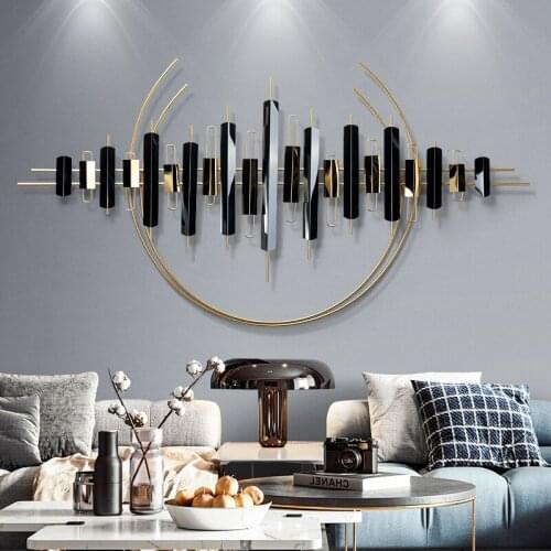 Home decoration wall modern room decoration accessories Luxury Metal Room decor 3D Wall stickers room decor aesthetic Home decor