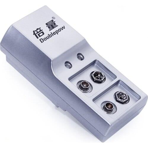 Doublepow Battery Charger DP-K19 Full Automatic Stop Charging Charger Two Slots 9V Standard Battery DC 9V, 80ma Electric ONLENY