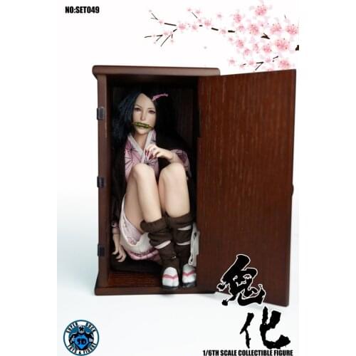 SUPER DUCK SET049 1/6 Demon Slayer Blade Nidouzi Clothes With Head Fit 12" PH TBL Figure Model