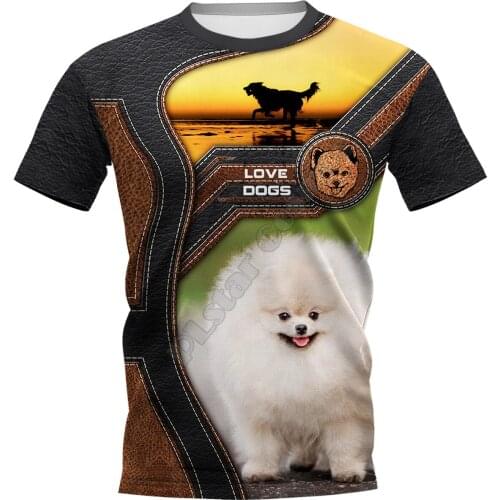 PLstar Cosmos Funny Pomeranian 3D Printed t-shirt Harajuku Streetwear T shirts Hip hop Men For Women Short Sleeve 08