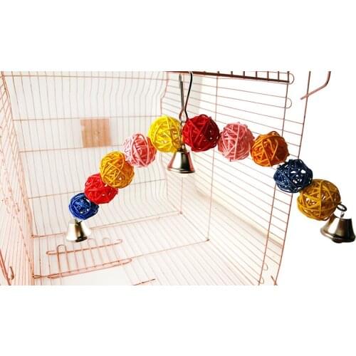 LHXMAS PET TOYS Parrot bite toy Toy bird Vine Bal toys