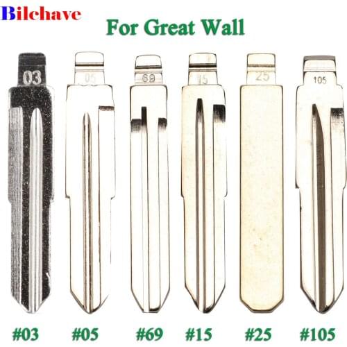 Bilchave For Great Wall Haval Hover H1 H2 H3 H5 H8 H9 Flip Remote Car Key Blacde Fob Replacement Blank Blade