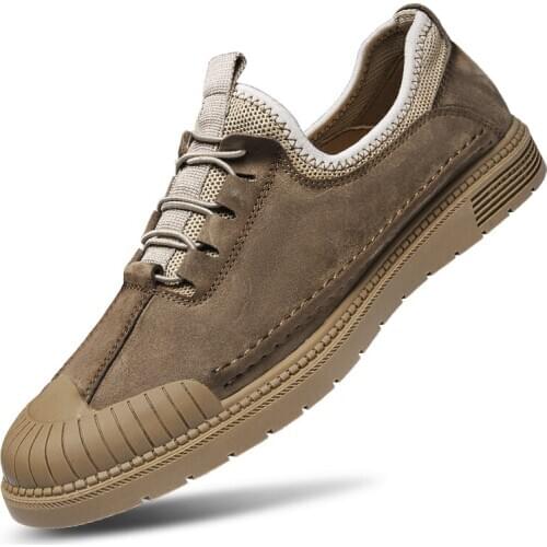 Leather Shoes Men Sneakers Leather Mens Casual Shoes Cool Young Man Black Shoes Male Footwear Casual Shoe 2020 New