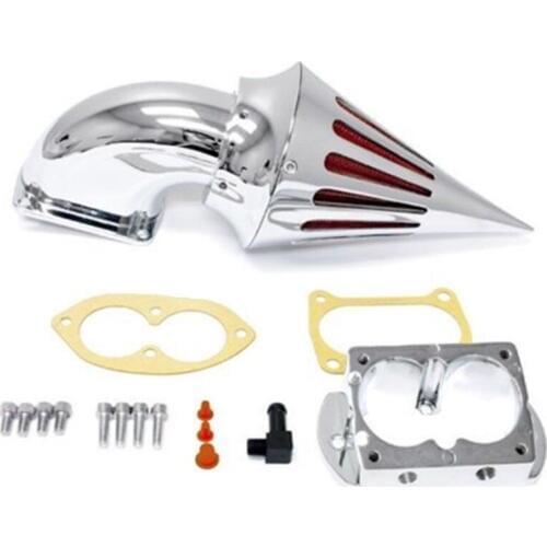Motorcycle Chrome Spike Intake Air Cleaner Filter Kit For Kawasaki Vulcan 1500 1600 Mean Streak 2002-2009