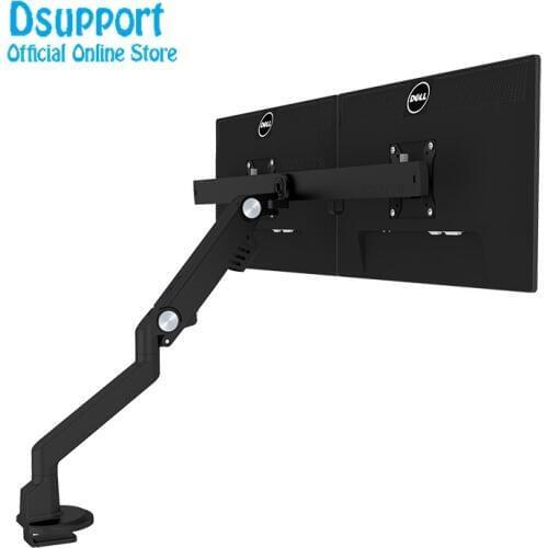 Desktop 17-32 inch Dual Monitor Mount Arm Full Motion Gas Spring Arm Load 3-12 kgs