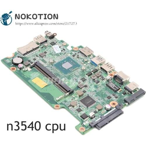 NOKOTION NBVA111001 NB.VA111.001 For ACER Aspire ES1-111 Laptop Motherboard DA0ZHJMB6F0 SR1YW N3540 CPU DDR3L