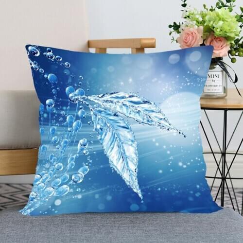 New 3D Water Pillow Case Modern Home Decorative Pillowcase 35x35cm,40X40cm(one side) For Living Room Pillow Cover