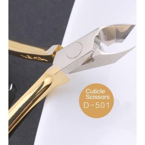 Stainless Steel Nail Peeling Scissors Dead Skin Remover Fingernail Toenail Cuticle Trimming Manicure Tool