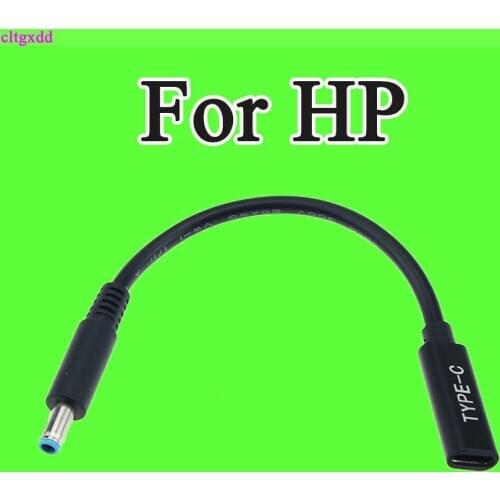 USB Type C Female to 4.5x3.0mm Plug Dc Power Adapter Connector Converter for HP Laptop Stream Spectre Pavilion Envy Eliteboook