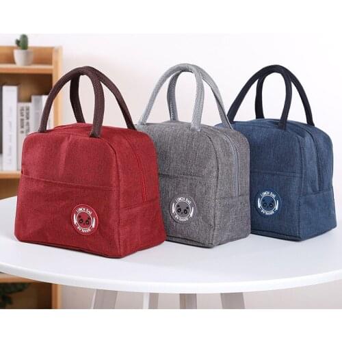 Portable cationic aluminum foil thermal insulation lunch bag thickened lunch bag ice bag student portable waterproof lunch box