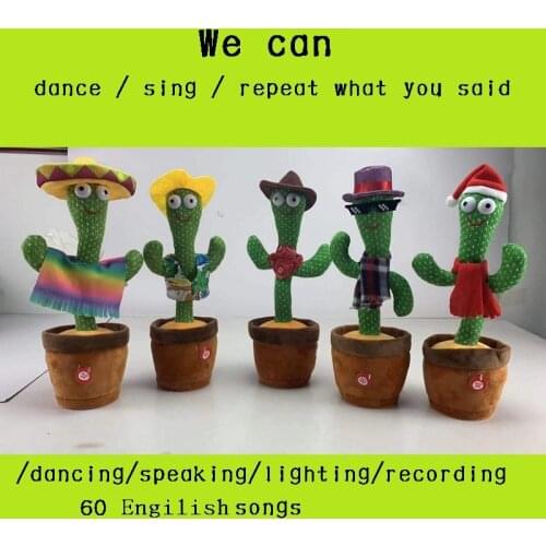 Dancing Cactus Enchanting Dancing Cactus Singing Glowing Twisting Ornaments
