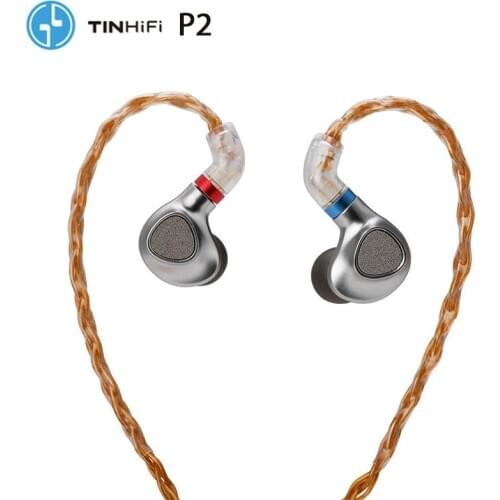 TINHiFi P2 1DD High Resolution Plane In Ear Earphones Metal HIFI Music Monitor Audiophile Headset 3.5mm 2PIN Replaceable Cable