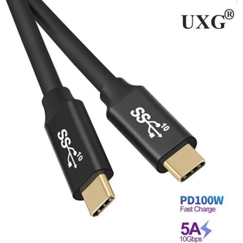USB C Cable 3.2 Gen2 for VR Oculus Quest Type C PD 100W 4K Video Compatible Thunderbolt 3 for Macbook Pro Samsung S10 huawei 3m