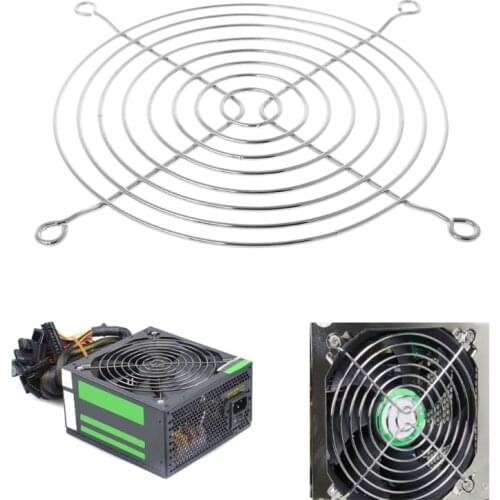 Fan Protection Net Grille 12cm Dia Iron Mesh Safety Grid For Computer Case Fans