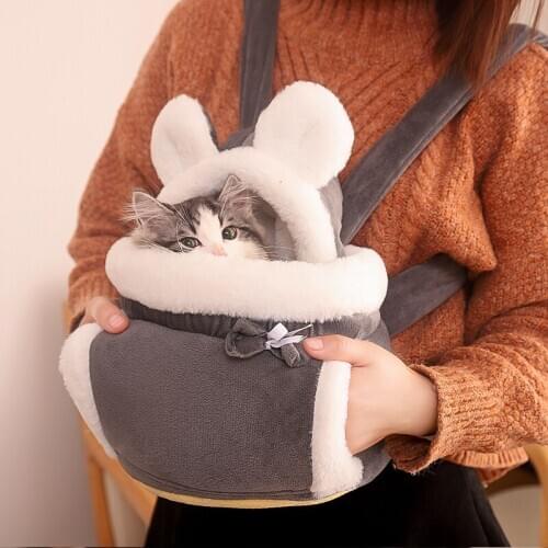 Breathable Pet Travel Bag Cover Dog Cat Bag Basket Portable Outdoor Travel Cat Backpack Carrying Cage Pet Supplies Mascot