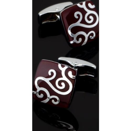 XK465 High quality French cufflinks are red plaid Cufflinks boys wedding dress accessories