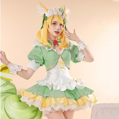 The Game Arena of Valor Cos Daji Cute matcha sweetheart Maid outfit coffee star Cosplay Womens Matcha green Maid Costume