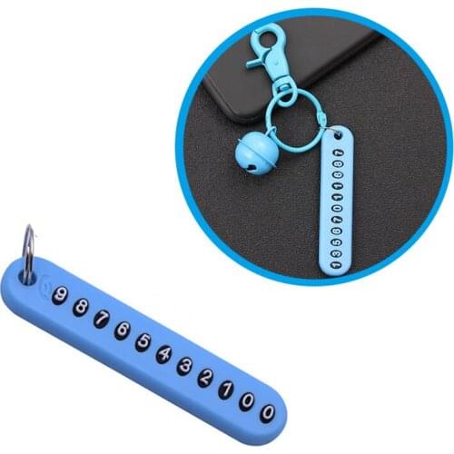 1 PC Anti-Lost Car Keychain Phone Number Card Keyring for Audi A-series C-series S-series SQ-series RS-series Q3 Q5 SQ5 Q7