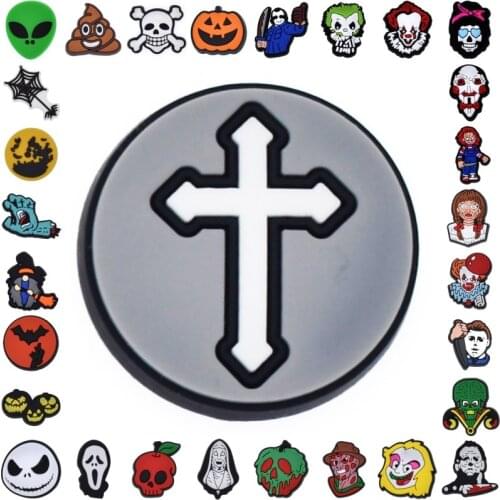 10 pcs Fashion Halloween Terrible Figures Horrible Things Festival Gift Shoes Decorations Girls Bracelets Ornaments