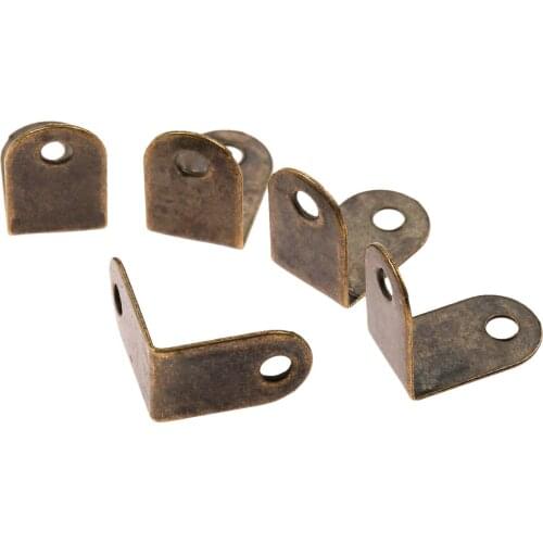 20pcs/set Mini Corners w/screws Antique Bronze Decor Protectors 15*9mm Book Scrapbook Albums Menu Diary Wood Jewelry Box Cover