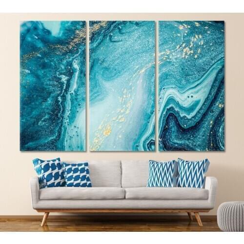3D picture of rhinestones mosaic 3 pcs Blue Ocean Seascape full embroidery paint with diamonds painting sale beads decor N427