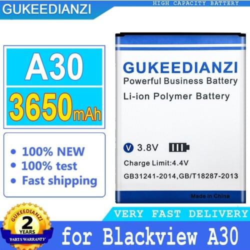 3650mAh GUKEEDIANZI Battery for Blackview A30 Big Power Bateria