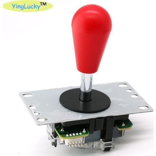 American style handle Copy SANWA SEIMITSU Joystick Arcade 5Pin Joystick With American Style Oval Ball Arcade Joystick DIY Parts