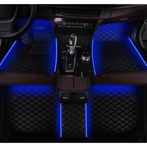 Car Floor Mats Lights Car Floor Carpet 7 Colors For Land Rove Rang Rover Velar 2017 2018 2019 Car Accessories