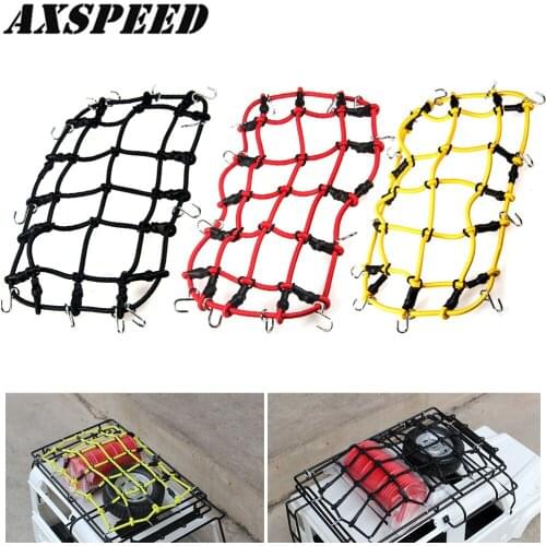 AXSPEED RC Car Elastic Luggage Net with Hook 170x85mm for 1:10 RC Crawler Traxxas TRX4 SCX10 Tamiya D90 RC Car Accessories
