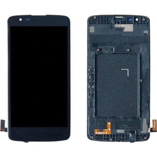 Free Shipping For LG K8 K350N K350E US375 Phoenix 2 K371 Touch Screen Digitizer LCD Display Frame Assembly Panel Replacement