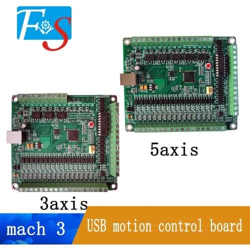 CNC MACH3 3-axis/5-axis USB control board 500kHz Control Card Interface Card (NPN Version)