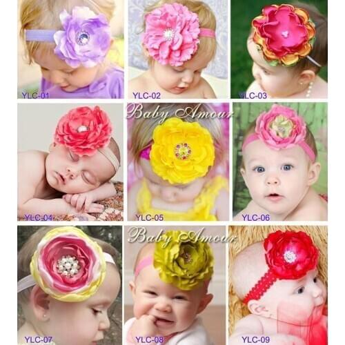 2019 girls' fashion floral headbands baby headwear