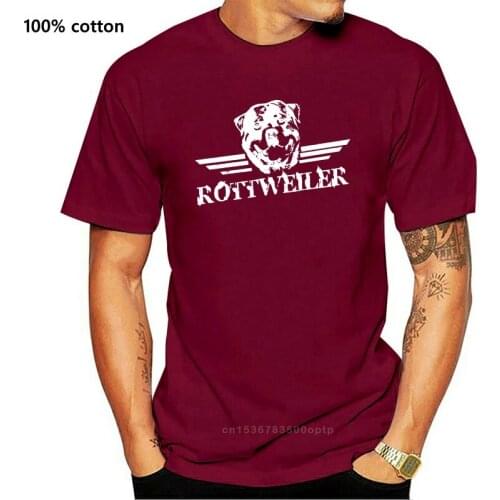 Rottweiler t shirt men create 100% cotton S-3xl Standard Loose Basic summer Standard tshirt