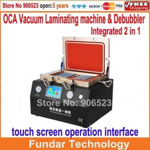 Hot sales OCA Vacuum Laminating machine Remover Machine Debubbler Integrated 2 in 1 touch screen repair machine support 12 Inch