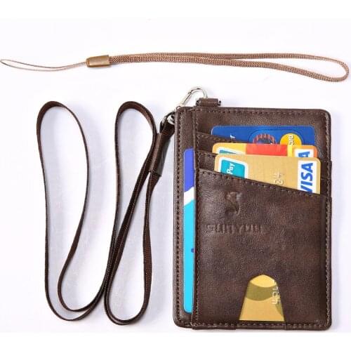 Retro Leather Card Wallet Men Bus Card Business Bank Card Holder Thin Credit Card Case Convenient Small Cards Pack Cash Pocket