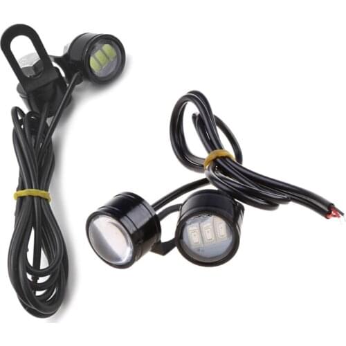 Motorcycle Rearview Mirror Eagle Eye Flash Strobe 3LED Signal Light Spotlight A5KD