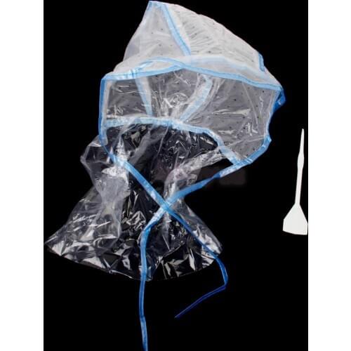 Disposable Hair Coloring Highlighting Tinting Bleach Dye Cap Hook Set