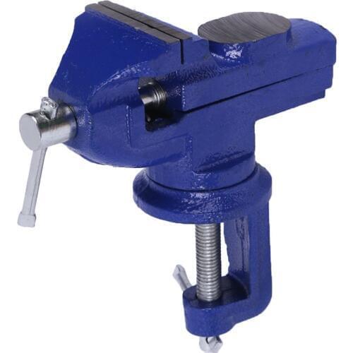 Table Vise Light Duty Mechanic Clamp-on Table Vise 360 Degree Swivel Base Cast Workbench Household Small Bench Vise