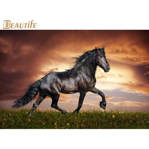 New Arrival horses poster Cloth Silk Poster Home Decoration Wall Art Fabric Poster Print 30x45cm,40x60cm,50X75cm,60X90cm