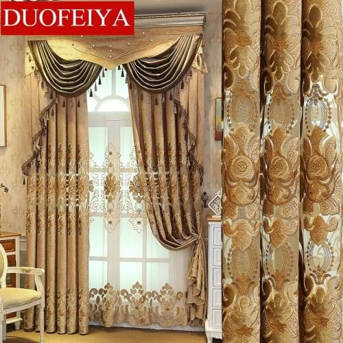 New Curtains Embroidered Chenille Curtains Modern Minimalist Living Room Bedroom Curtains
