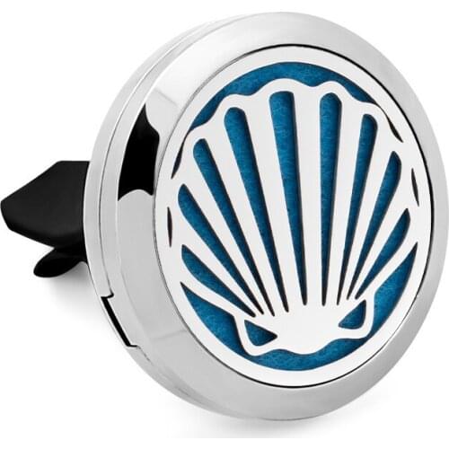 New design Mermaid Crown Skull tree Essential Oil Diffuser Locket Car Vent Clip 316L Stainless Steel Perfume Magnet locket 10pad